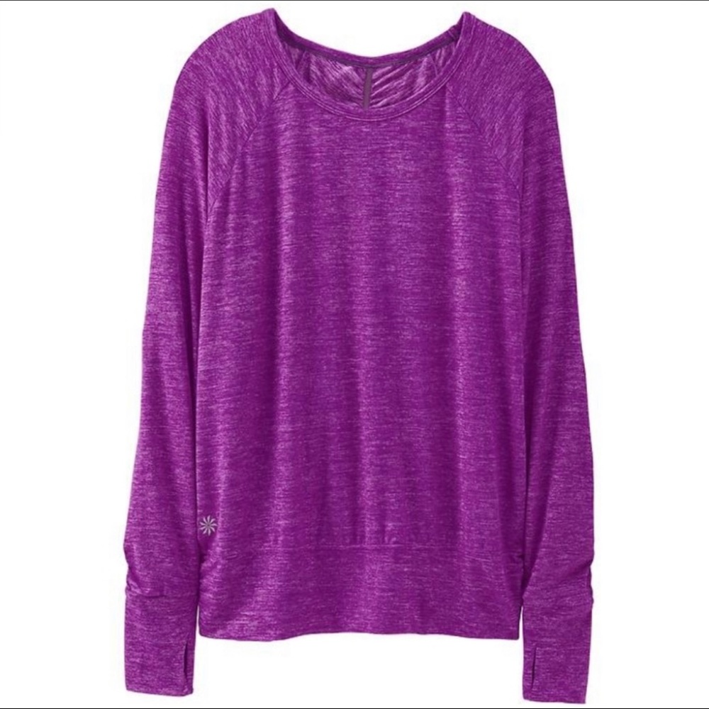 Athleta Odyssey Long Sleeve Workout Top Size L